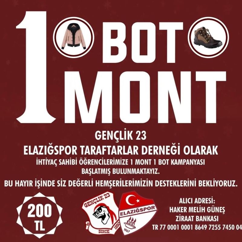 Gençlik 23’ten ‘1 Bot, 1 Mont’ kampanyası
