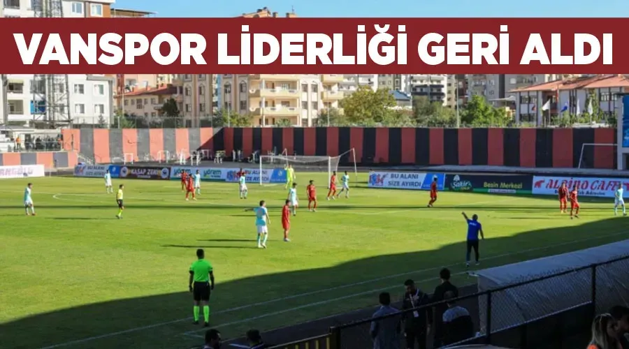 Vanspor liderliği geri aldı