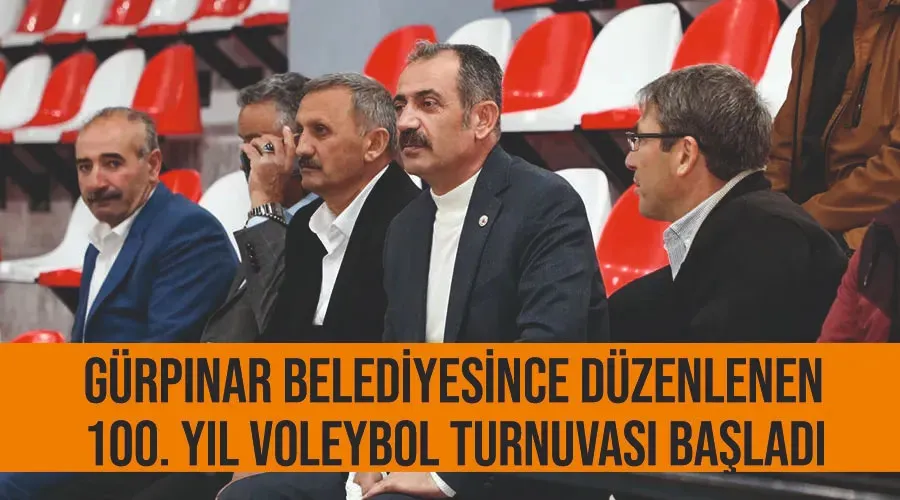 Gürpınar Belediyesince düzenlenen 100. Yıl Voleybol Turnuvası başladı