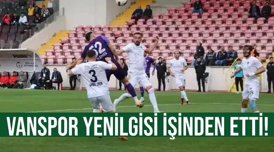 Vanspor yenilgisi işinden etti!