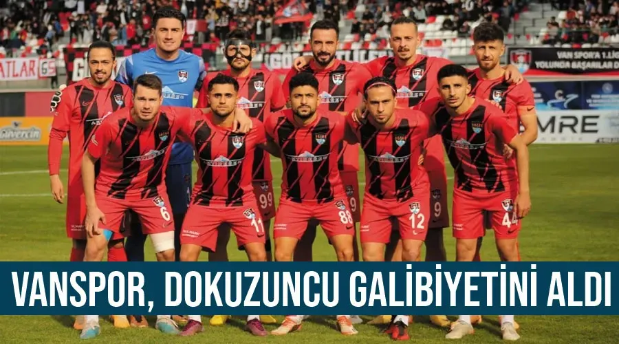 Vanspor, dokuzuncu galibiyetini aldı