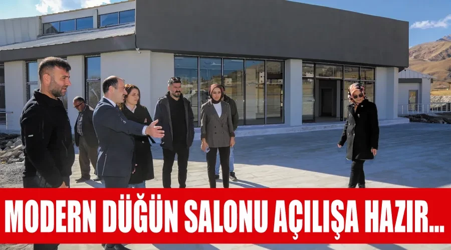 Modern düğün salonu açılışa hazır… 