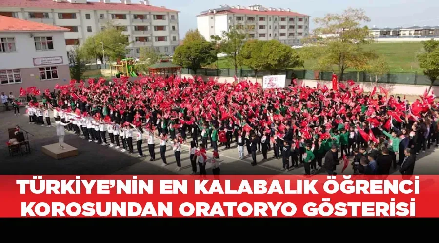 Türkiye’nin en kalabalık öğrenci korosundan oratoryo gösterisi