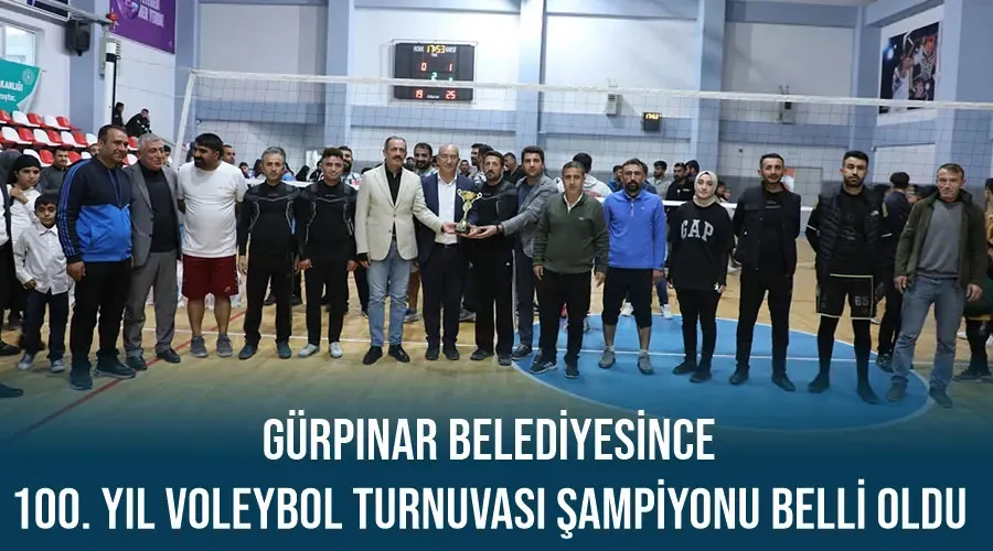 Gürpınar Belediyesince 100. Yıl Voleybol Turnuvası Şampiyonu belli oldu