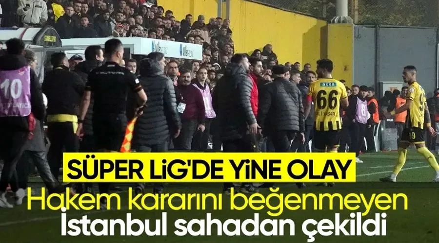 İstanbulspor, Trabzonspor maçında sahadan çekildi!