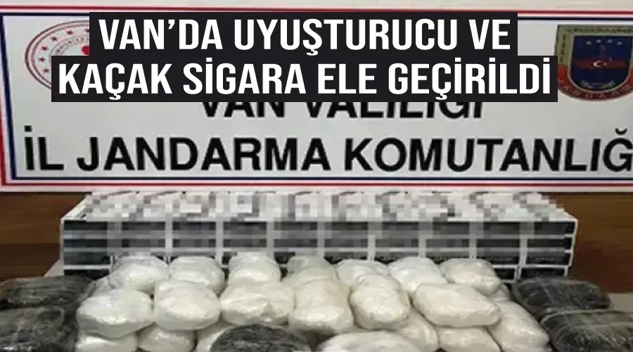 Van’da uyuşturucu ve kaçak sigara ele geçirildi