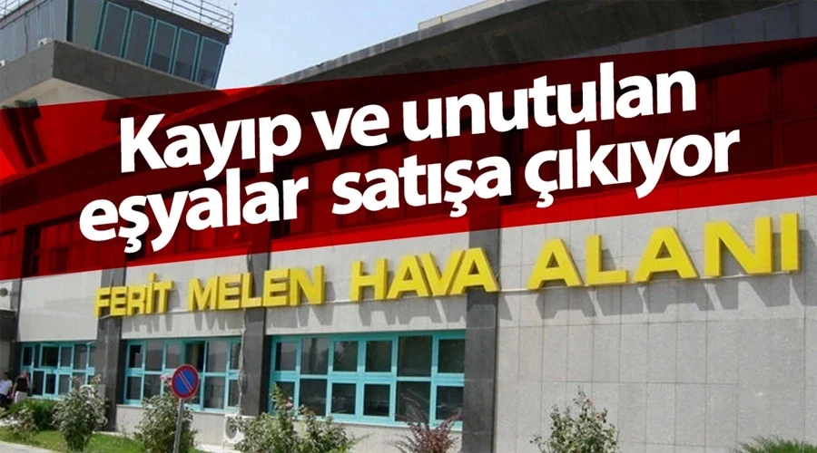 Van Ferit Melen Havalimanı’nda kayıp ve unutulan eşyalar satışa çıkıyor