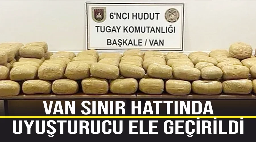 Van sınır hattında uyuşturucu ele geçirildi