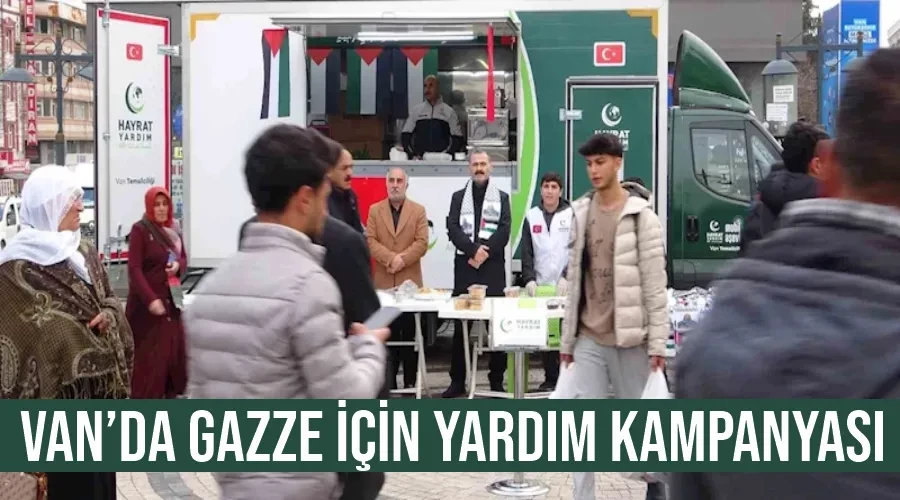 Van’da Gazze için yardım kampanyası