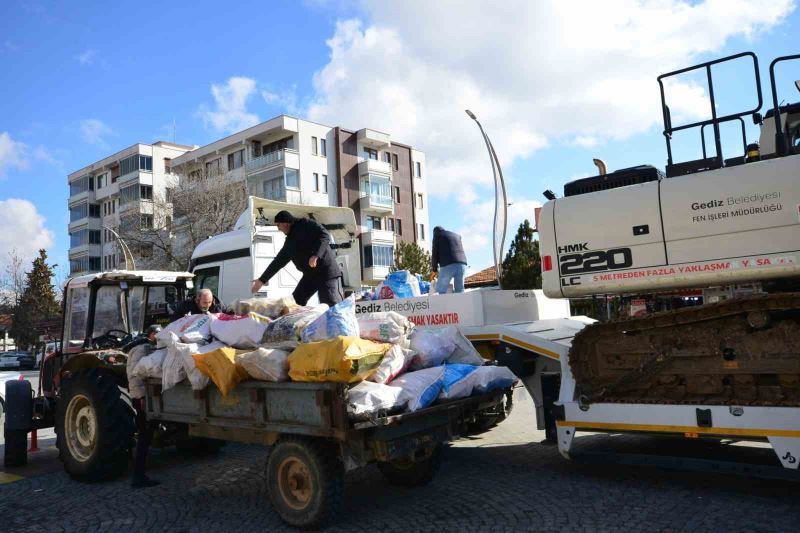 Gediz’den deprem bölgesine ekipman desteği
