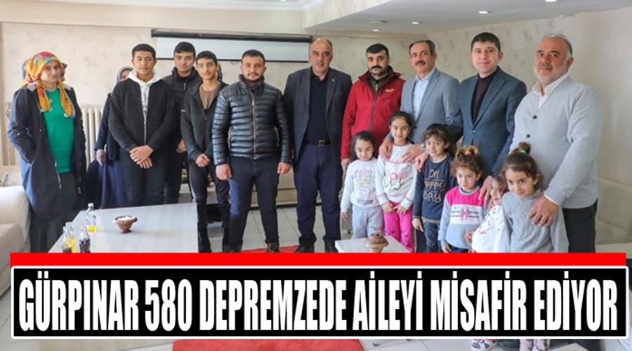 Gürpınar 580 depremzede aileyi misafir ediyor