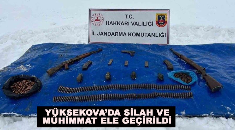 Yüksekova’da silah ve mühimmat ele geçirildi