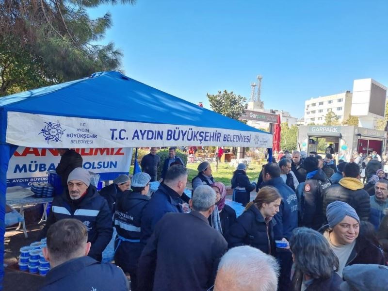 Aydın Büyükşehir Belediyesi’nden Miraç Kandili’nde helva hayrı
