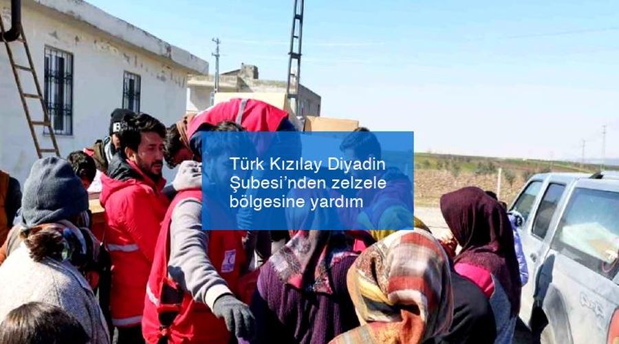 Türk Kızılay Diyadin Şubesi’nden deprem bölgesine yardım