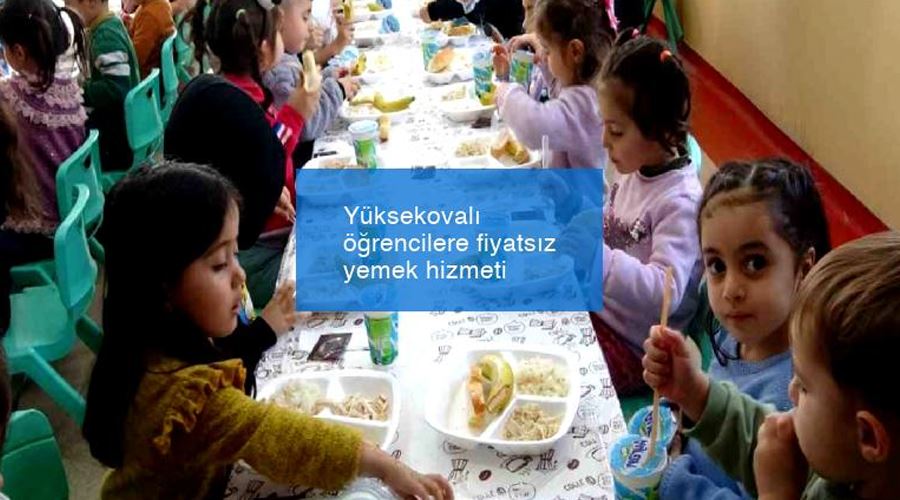 Yüksekovalı öğrencilere ücretsiz yemek hizmeti