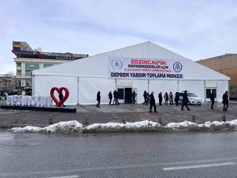 Erzincan’da yardımlar AFAD, ERMEK ve kaymakamlıklarda toplanmaya devam edecek
