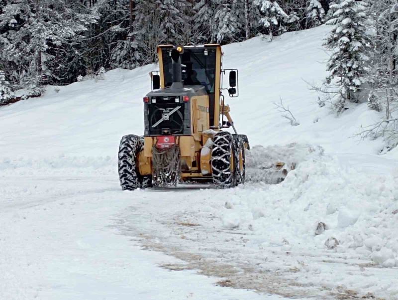 Kastamonu’da kar yağışı sebebiyle 169 köy yolu ulaşıma kapandı
