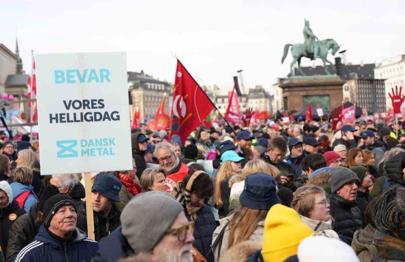 Danimarka’da resmi tatil protestosu
