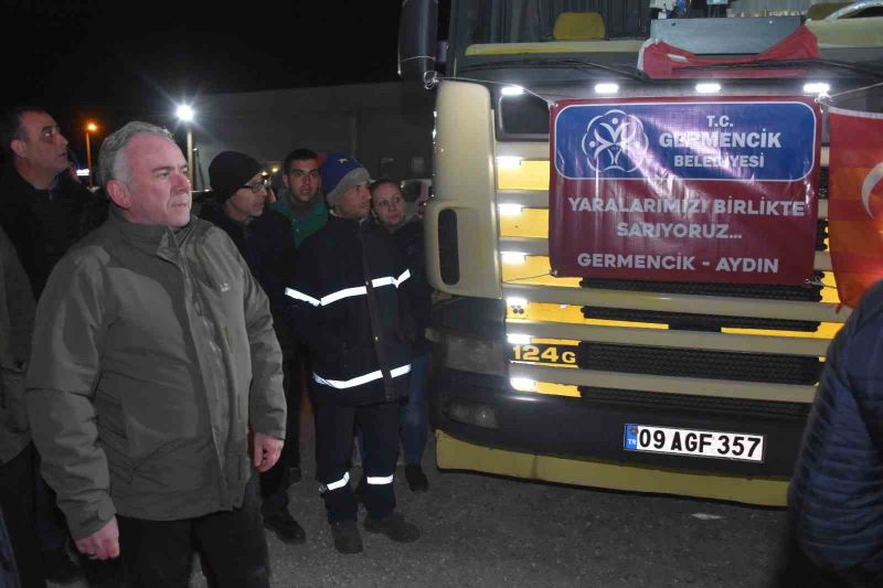 Germencik’ten ilk yardım tırı yola çıktı
