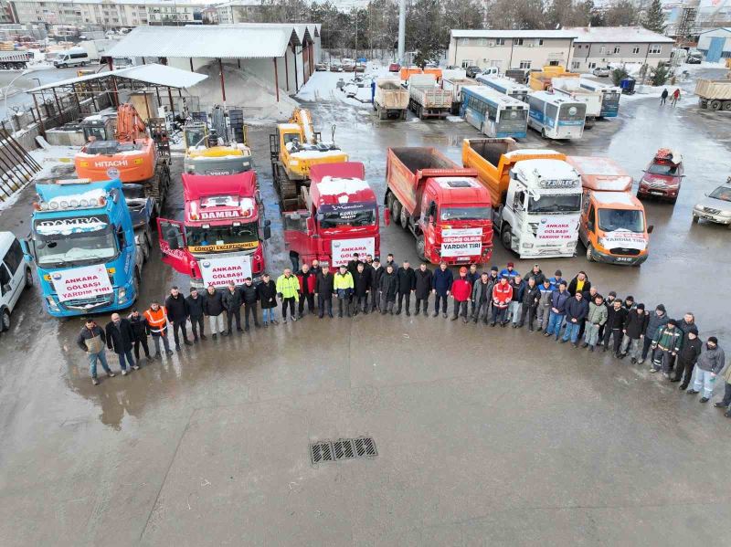 Gölbaşı Belediyesinden deprem bölgesine yardım
