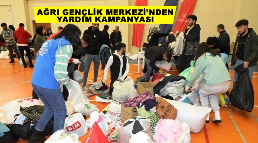 Ağrı Gençlik Merkezi’nden yardım kampanyası