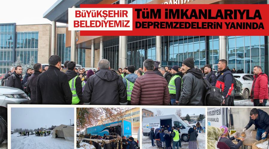 Van Büyükşehir Belediyesi deprem bölgesi için personel ve malzeme desteğini sürdürüyor