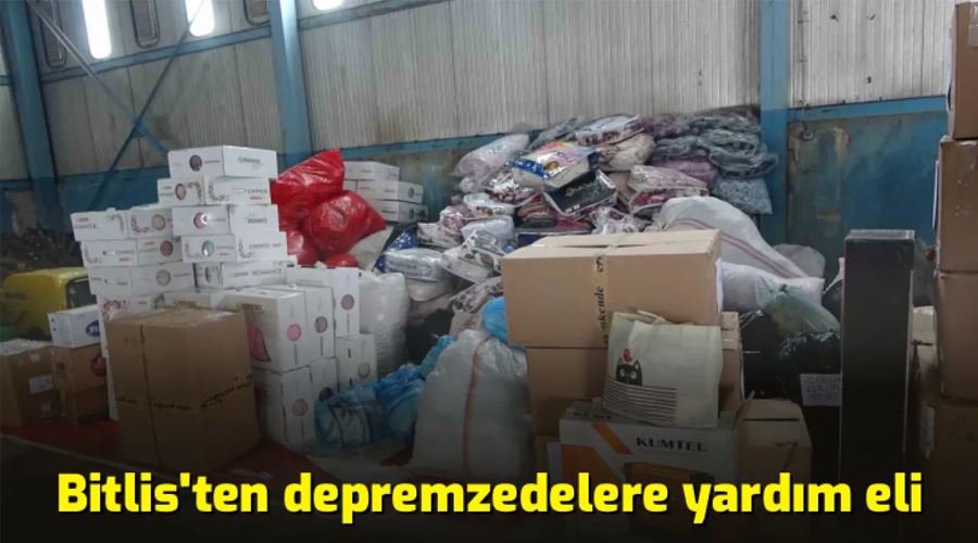 Bitlis’ten depremzedelere yardım eli