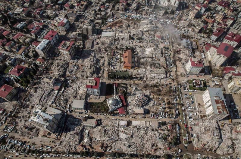 Kahramanmaraş’taki büyük yıkım havadan görüntülendi

