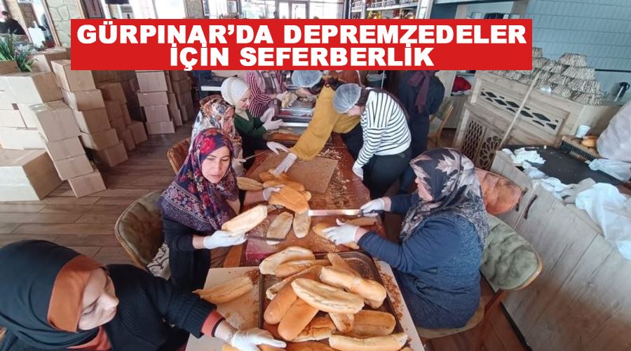 Gürpınar’da depremzedeler için seferberlik