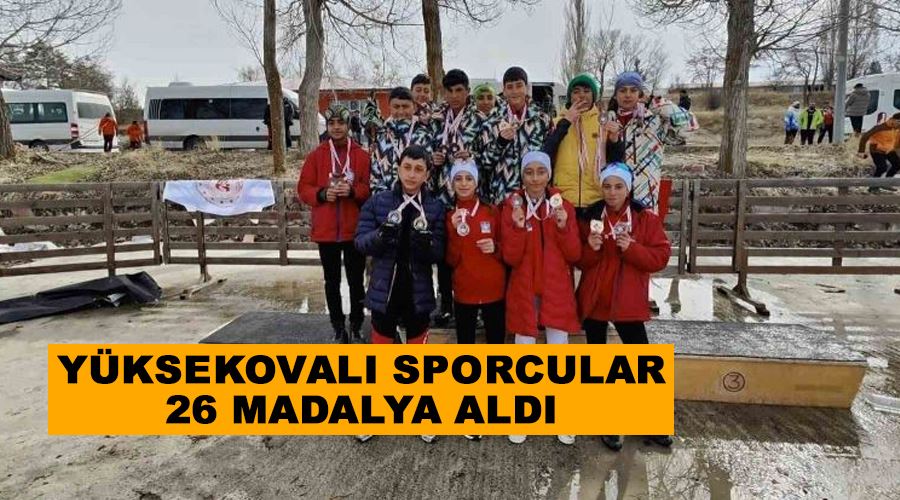 Yüksekovalı sporcular 26 madalya aldı