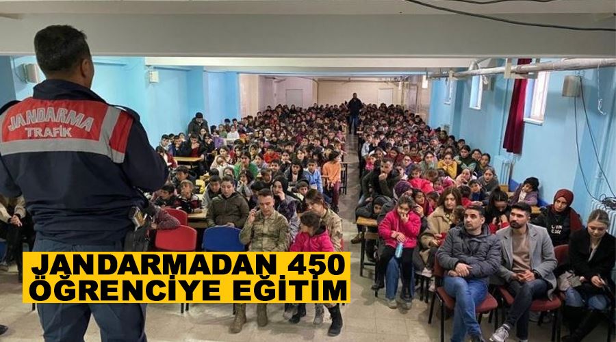 Jandarmadan 450 öğrenciye eğitim
