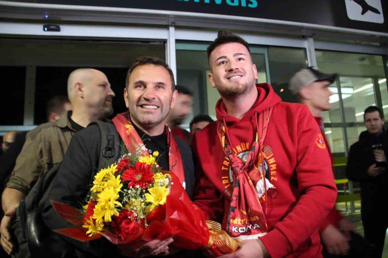 Galatasaray kafilesi Konya’ya geldi
