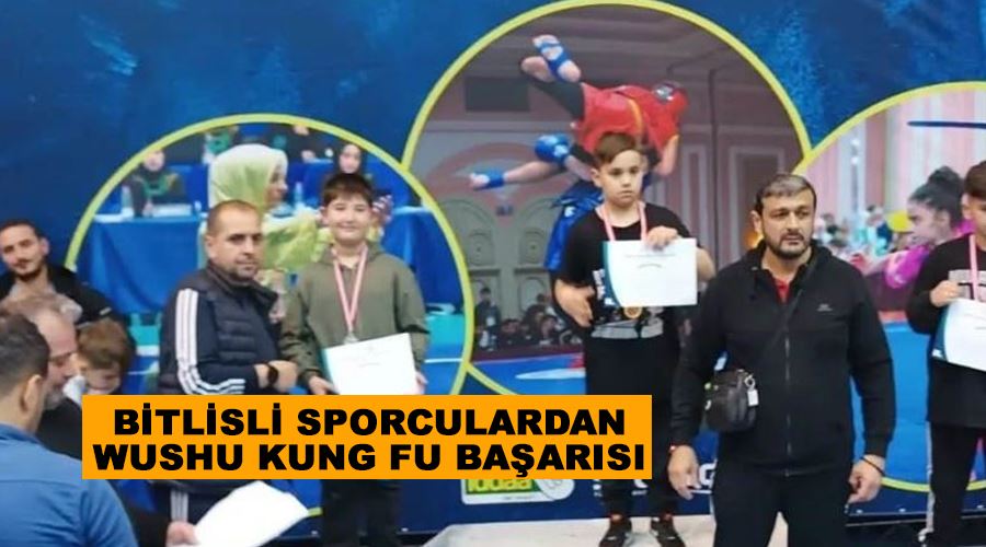 Bitlisli sporculardan wushu kung fu başarısı