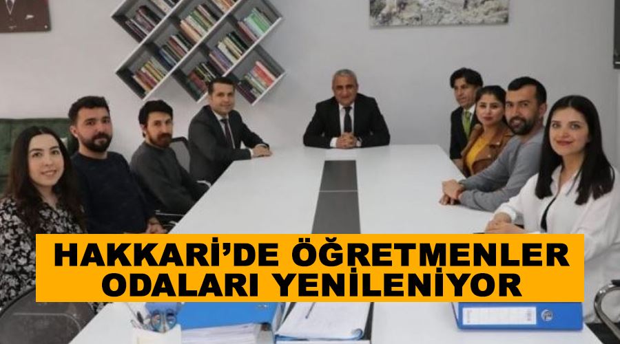 Hakkari’de öğretmenler odaları yenileniyor