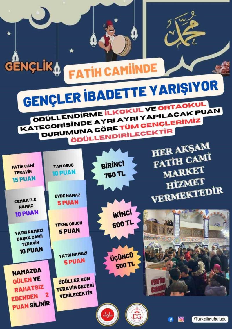 Türkeli’de gençler “ibadette” yarışıyor
