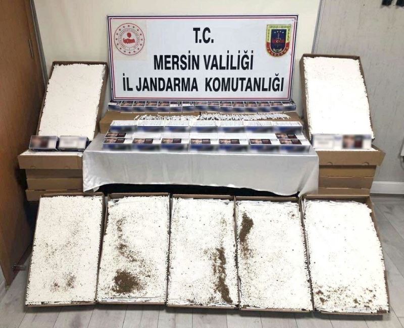 Mersin’de 110 bin adet kaçak makaron ele geçirildi
