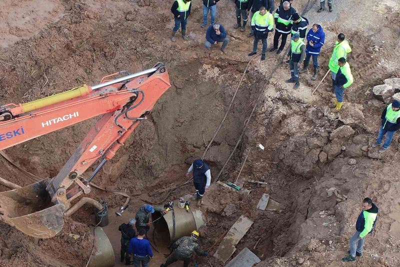 MESKİ ana isale hattı arızasını kısa sürede giderdi
