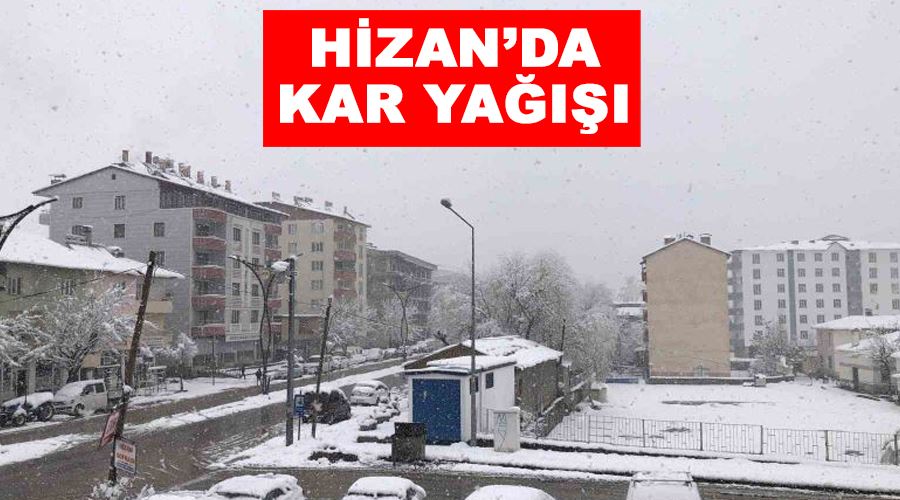 Hizan’da kar yağışı