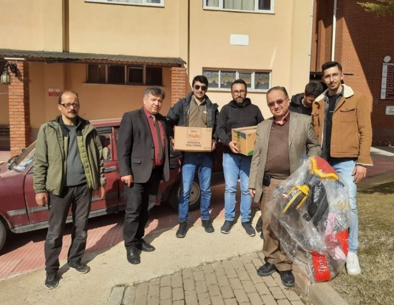 DPÜ Tavşanlı Meslek Yüksek Okulu’ndan deprem bölgesine yardım
