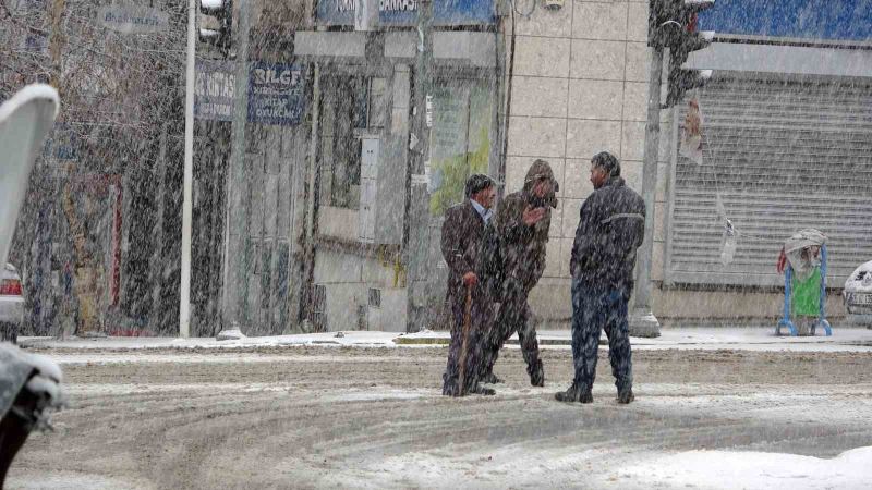 Ardahan mart ayında yağan karla beyaza büründü
