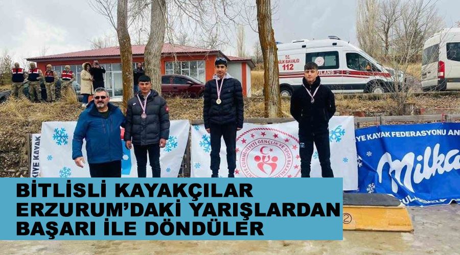 Bitlisli kayakçılar Erzurum’daki yarışlardan başarı ile döndüler