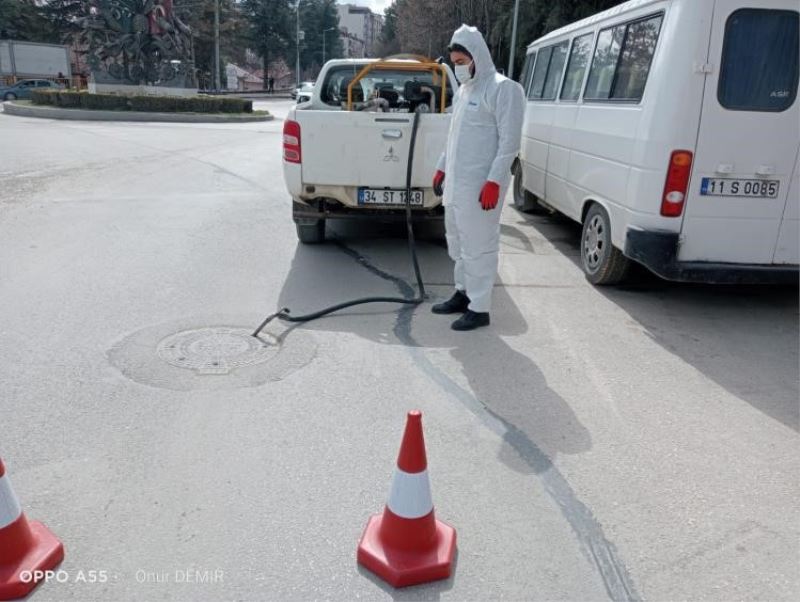 Bilecik Belediyesinden ilaçlama çalışması
