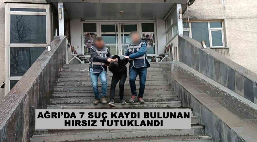 Ağrı’da 7 suç kaydı bulunan hırsız tutuklandı