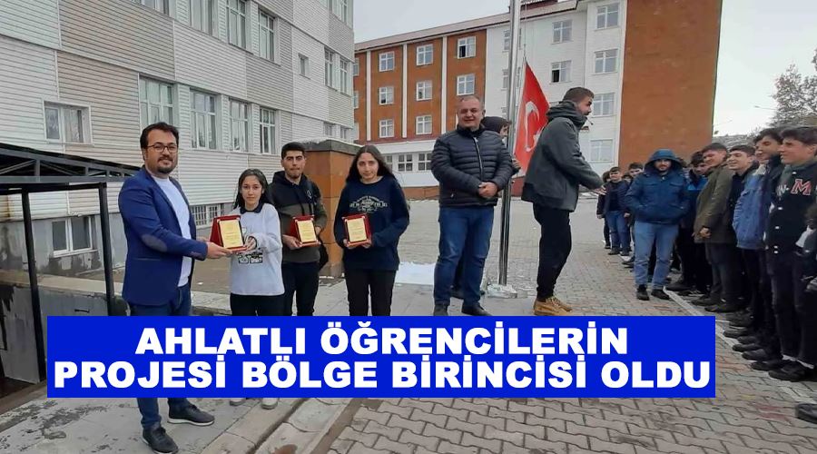 Ahlatlı öğrencilerin projesi bölge birincisi oldu