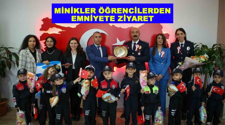 Minikler öğrencilerden emniyete ziyaret