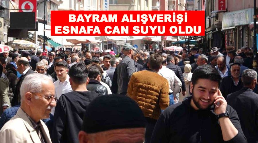 Bayram alışverişi esnafa can suyu oldu