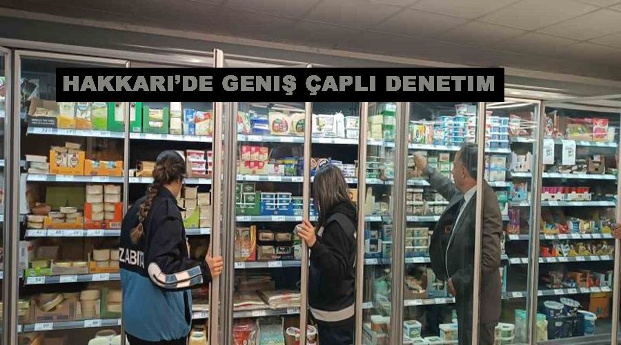 Hakkari’de geniş çaplı denetim