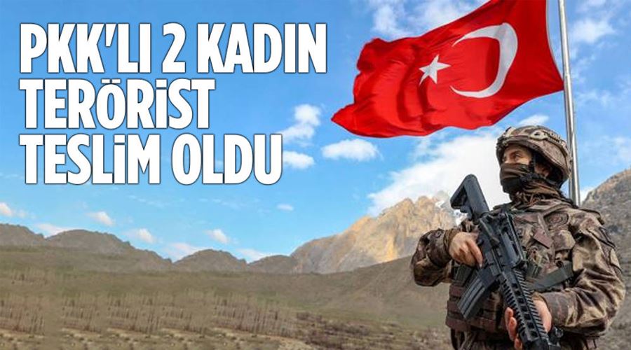 Hakkari’de 2 kadın PKK’lı teslim oldu