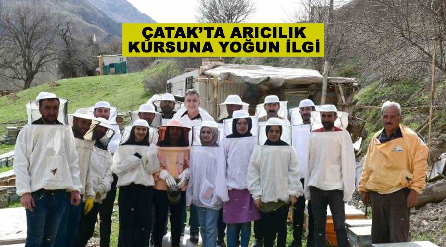 Çatak’ta arıcılık kursuna yoğun ilgi