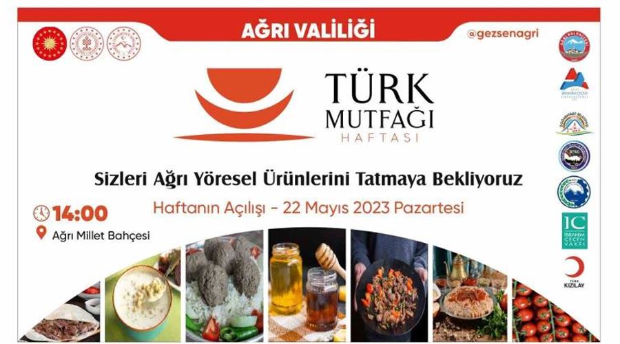 Ağrı’nın yöresel lezzetleri Türk Mutfağı Haftası etkinlikleri ile görücüye çıkıyor